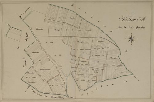 Section A, le Bois Glanier, en une feuille.