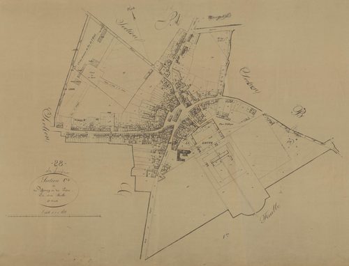 Section C, le Bourg et le Parc, feuille 2.