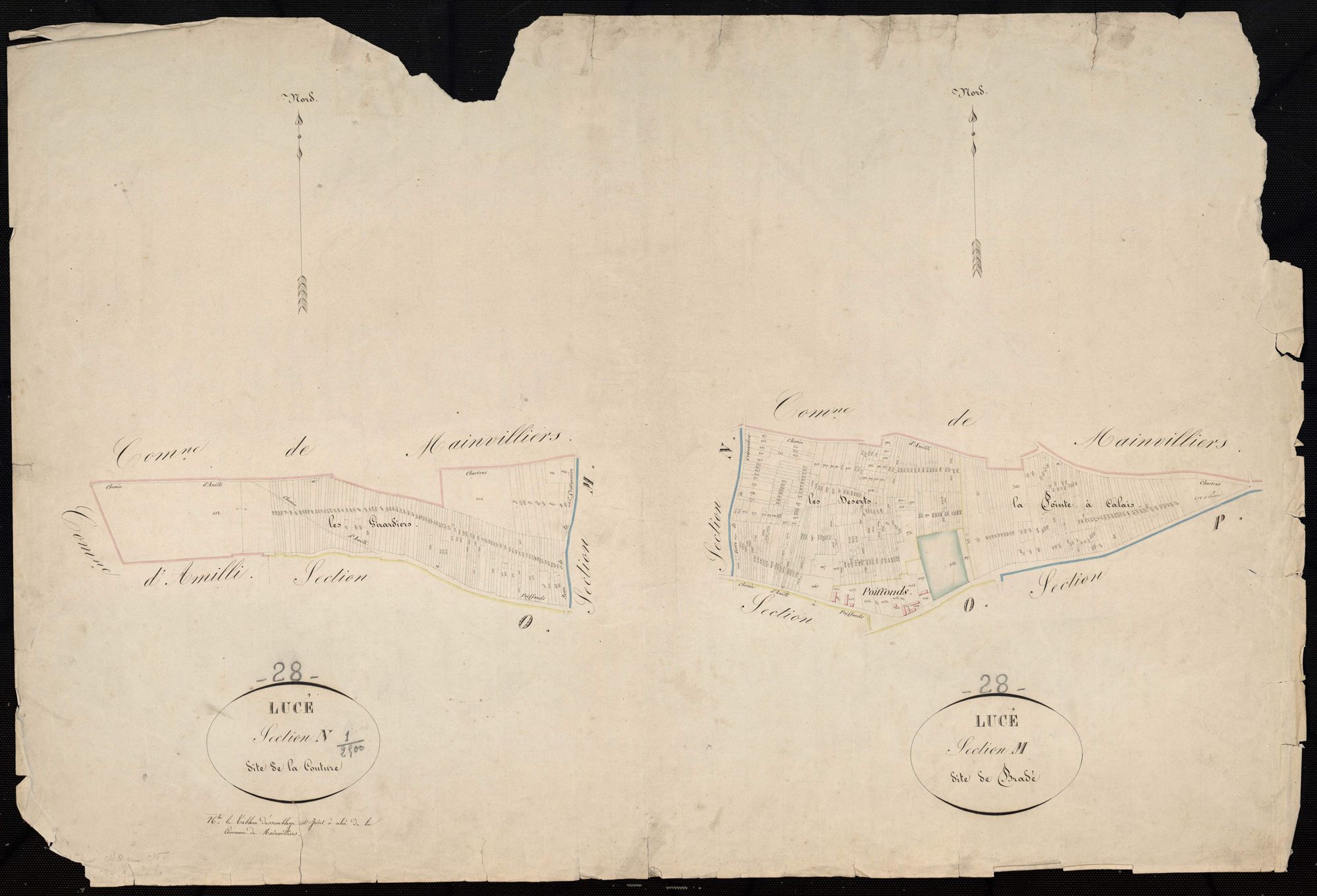 Section M, Bradé et section N, la Couture.