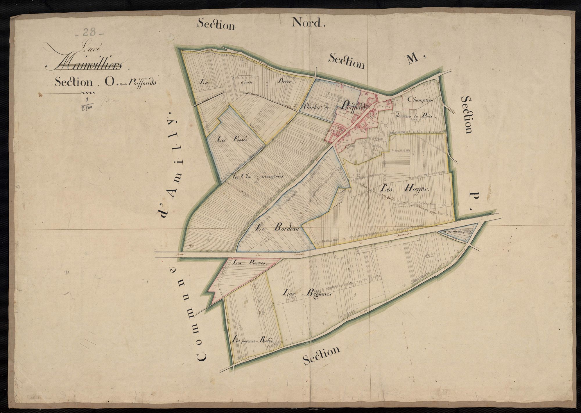Section O, Poiffonds.