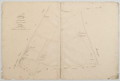 Section A, les Foucaudières, feuille 1.