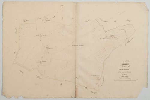 Section A, les Foucaudières, feuille 3.