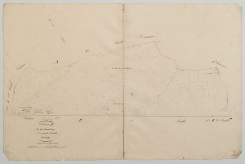 Section A, les Foucaudières, feuille 4.