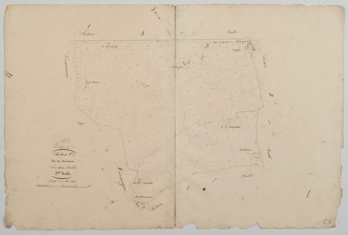 Section C, les Bévinières, feuille 2.