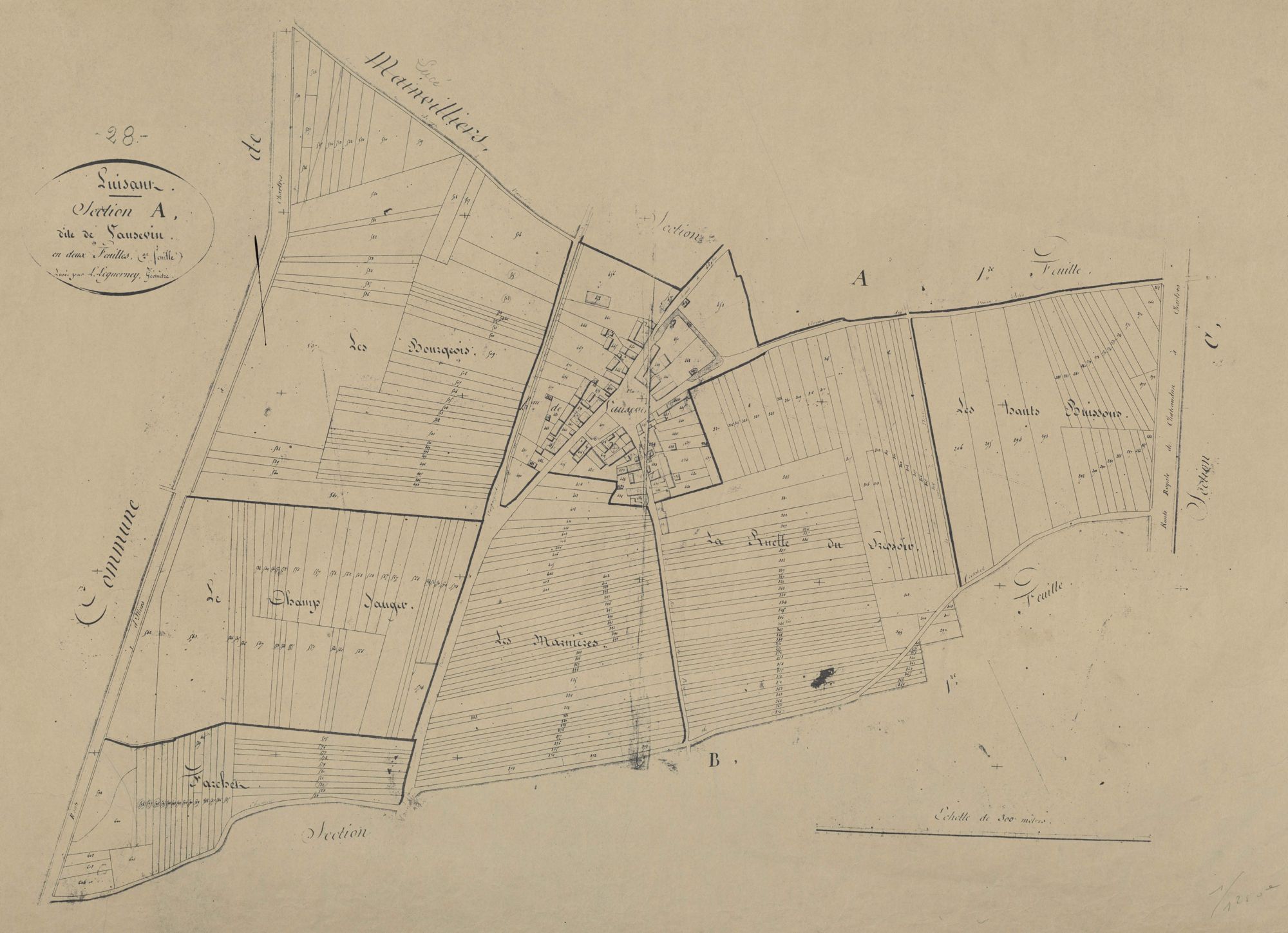 Section A, Vausevin, feuille 2.