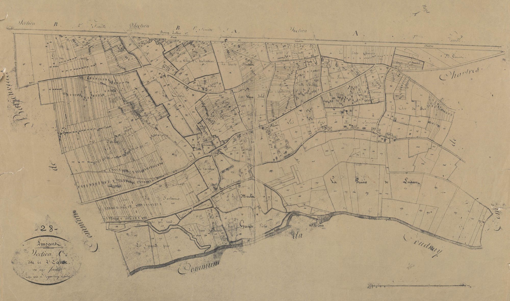 Section C, l'Eglise, en une feuille.
