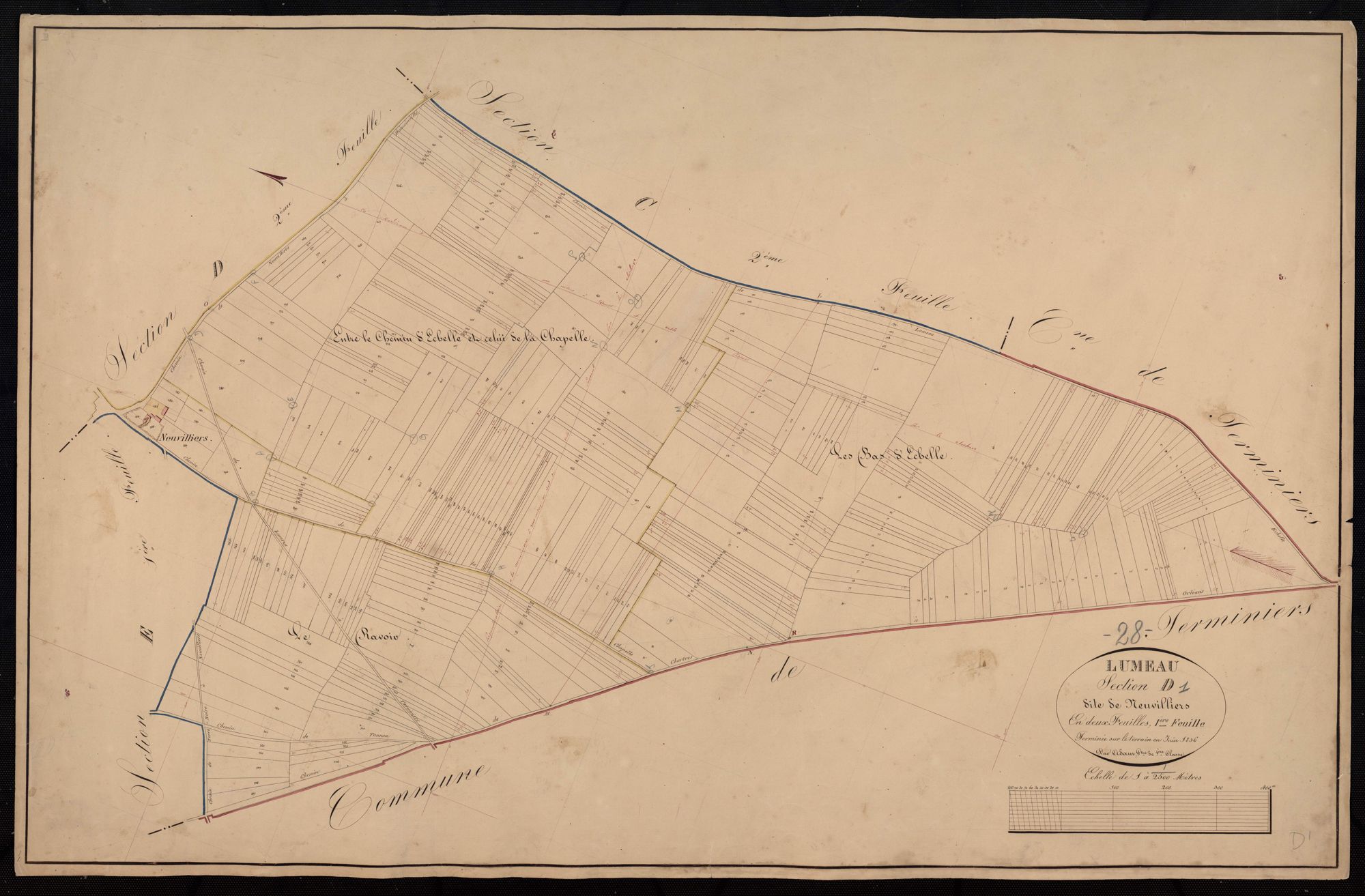 Section D, Neuvilliers, feuille 1.