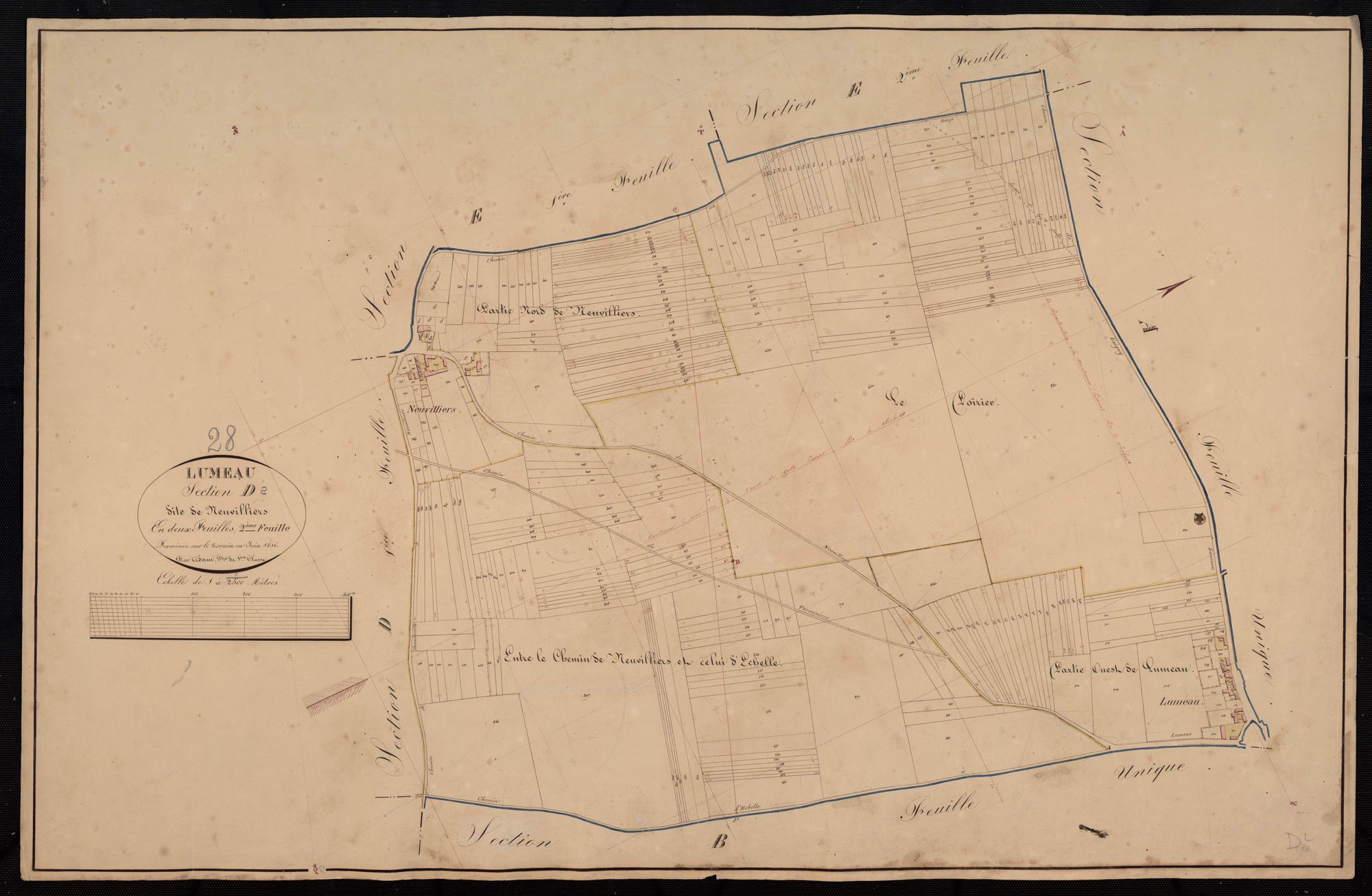Section D, Neuvilliers, feuille 2.