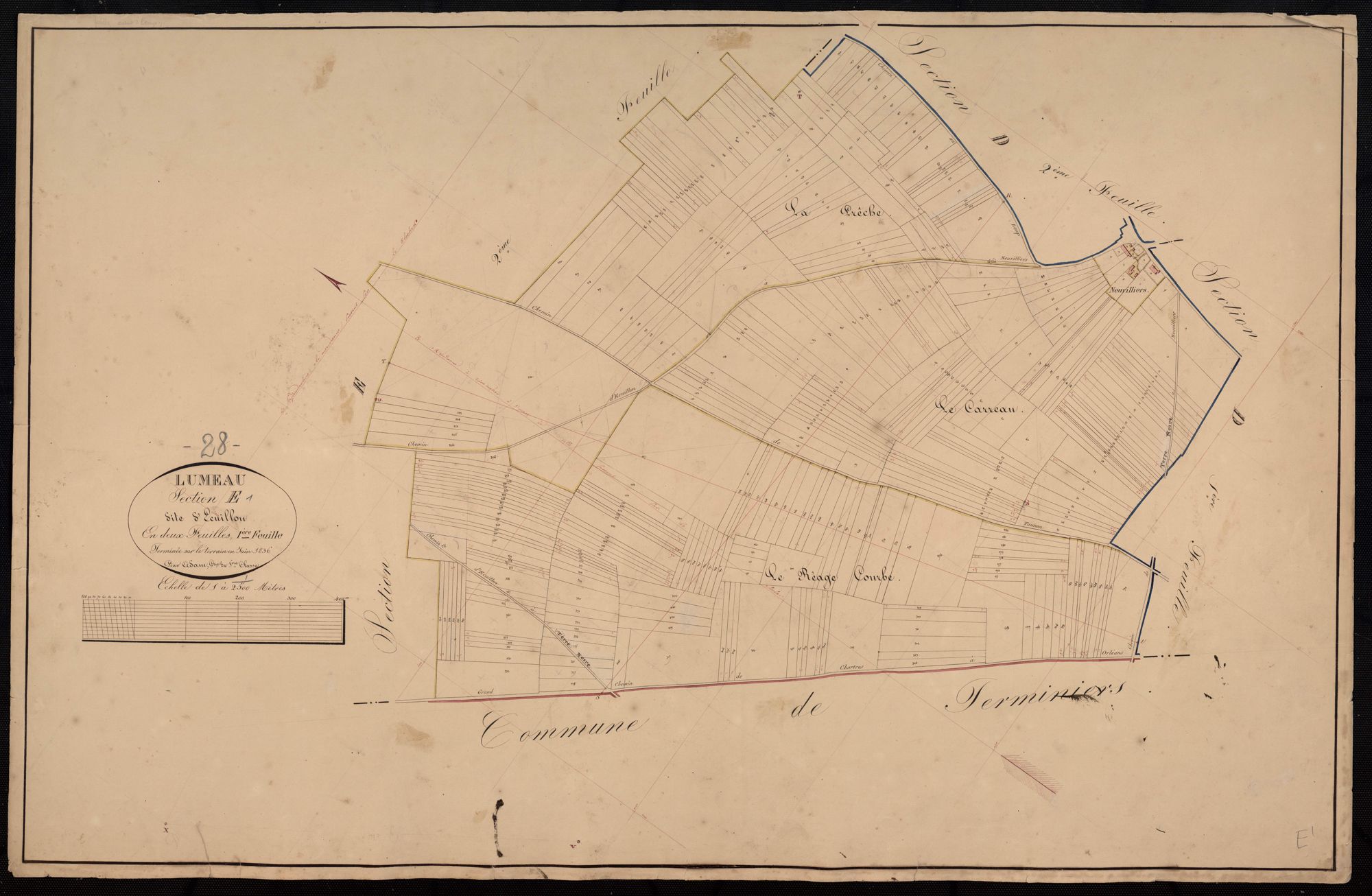 Section E, Ecuillon, feuille 1.