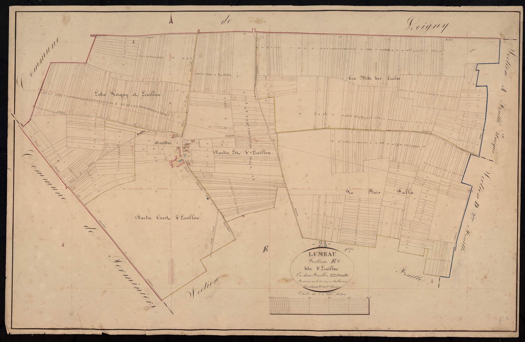 Section E, Ecuillon, feuille 2.