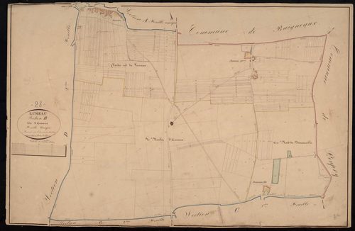 Section B, Saint Auneux, en une feuille.