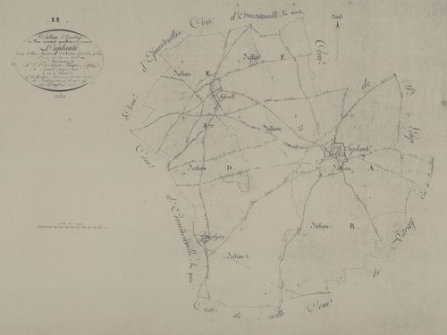 Tableau d'assemblage du plan parcellaire.