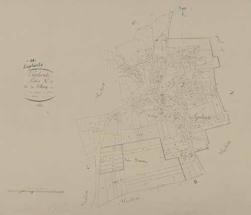 Section A, le Village, feuille 1.