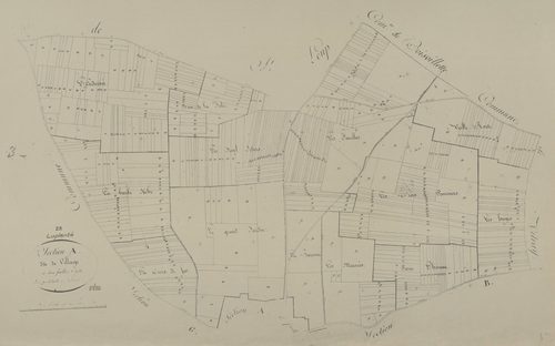 Section A, le Village, feuille 2.