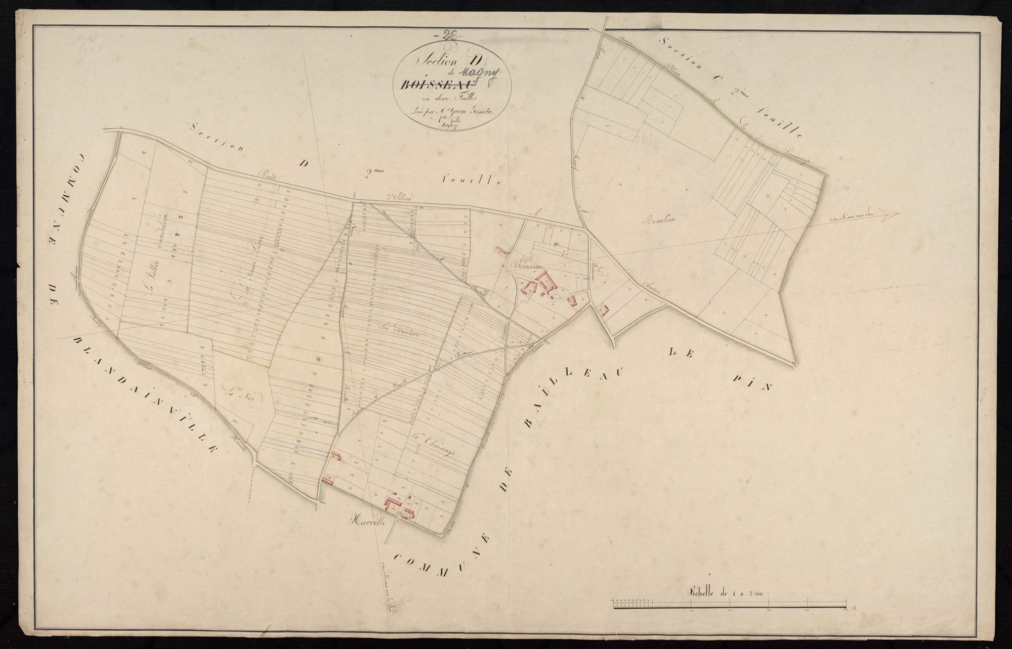 Section D, Boisseau, feuille 1.