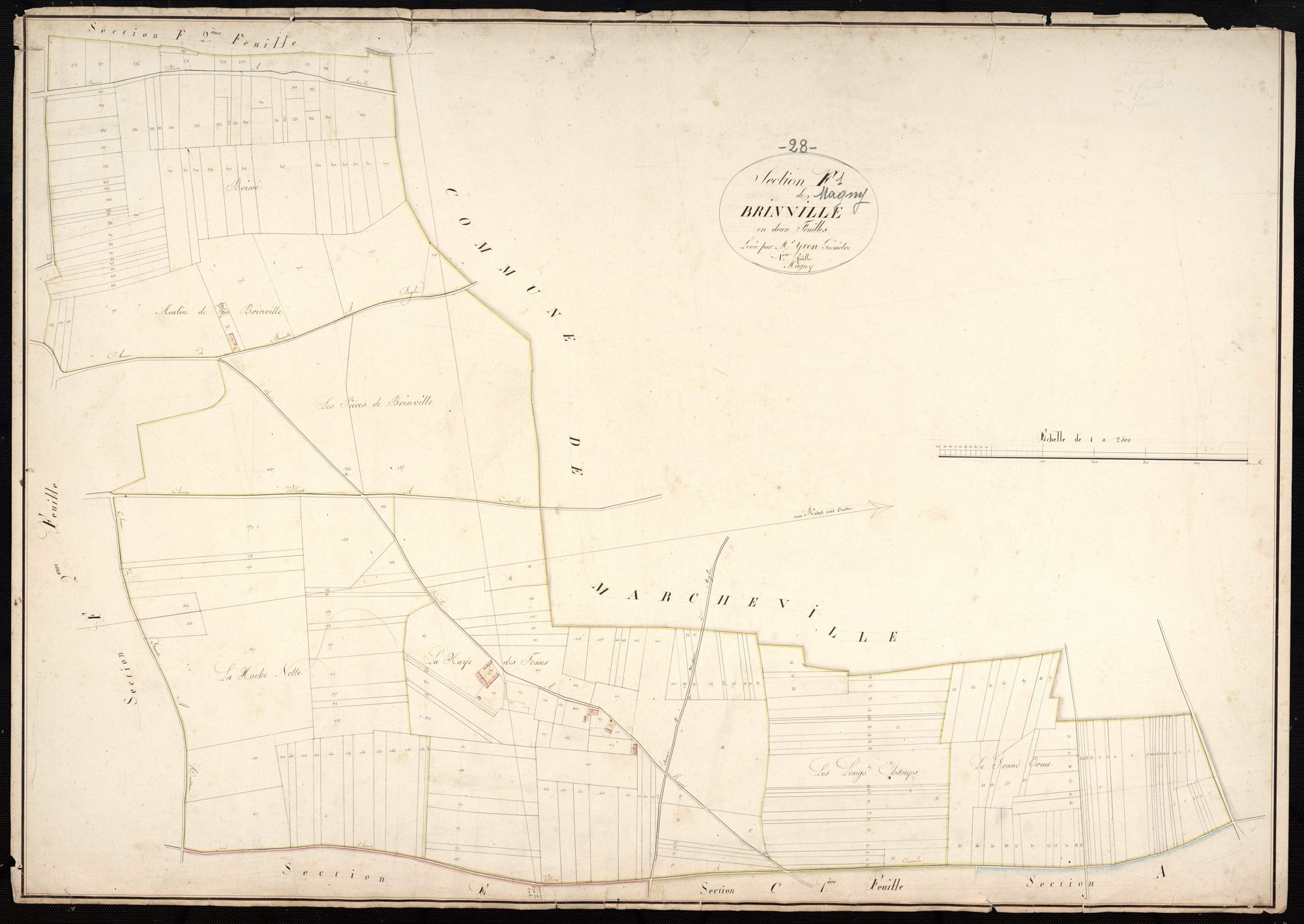 Section F, Brinville, feuille 1.