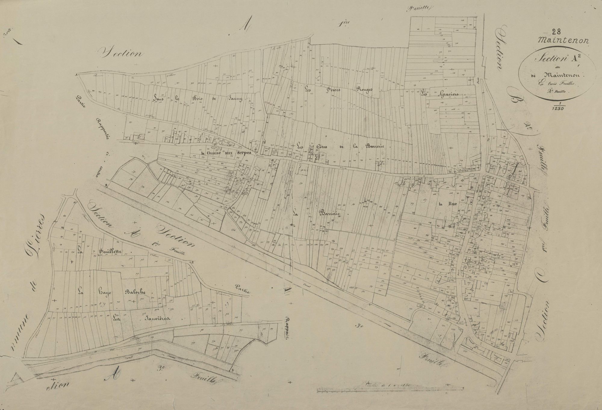 Section A, Maintenon, feuille 2.