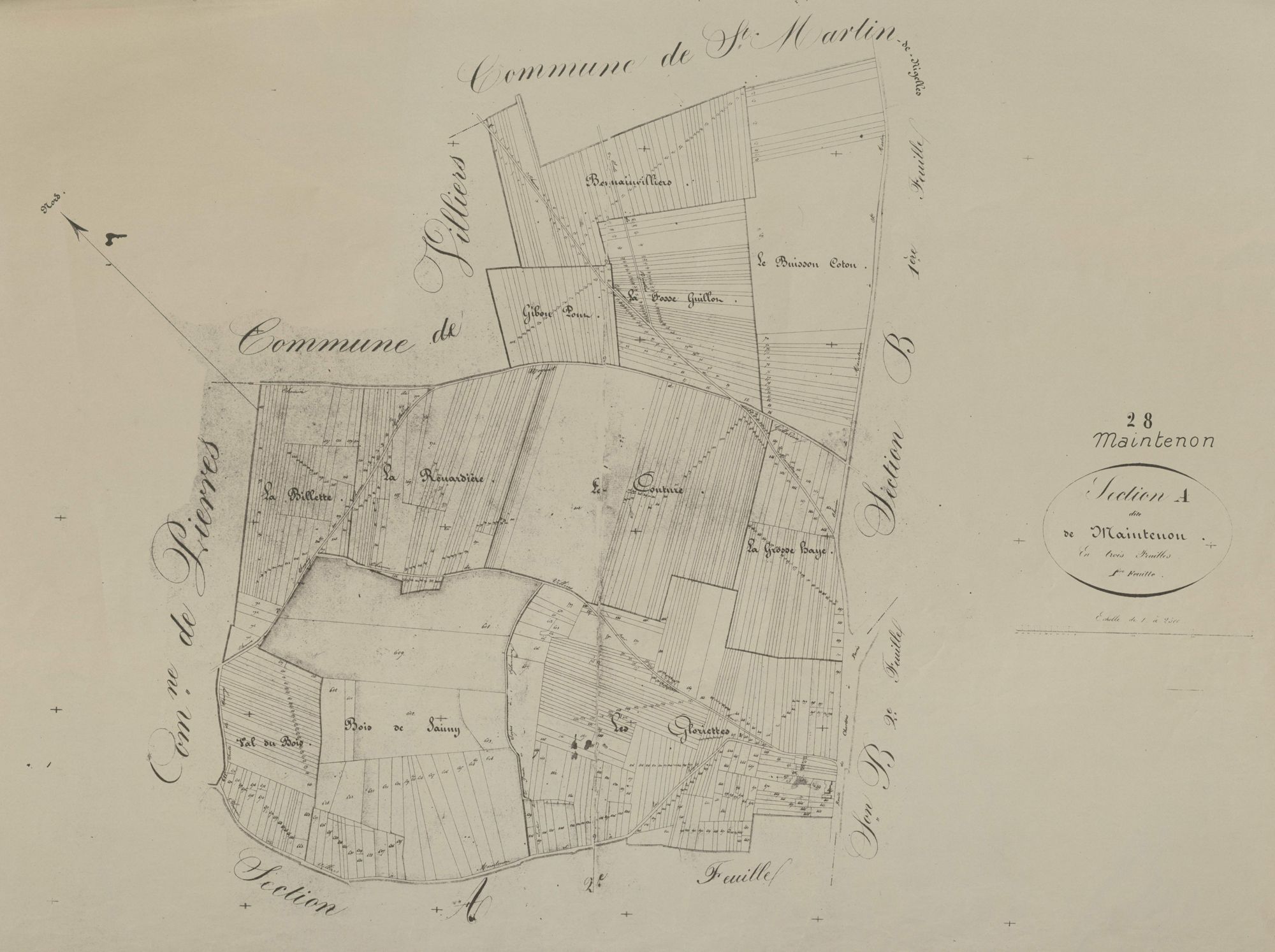 Section A, Maintenon, feuille 1.