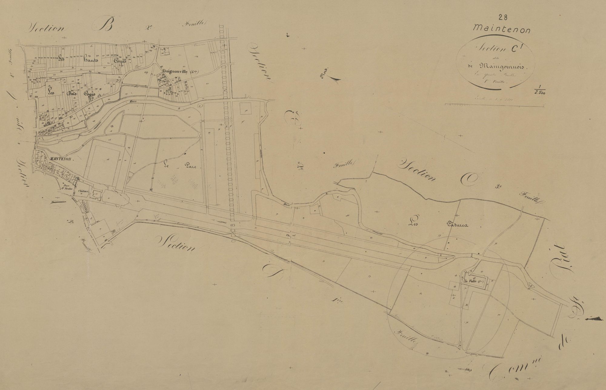 Section C, Maingournois, feuille 1.