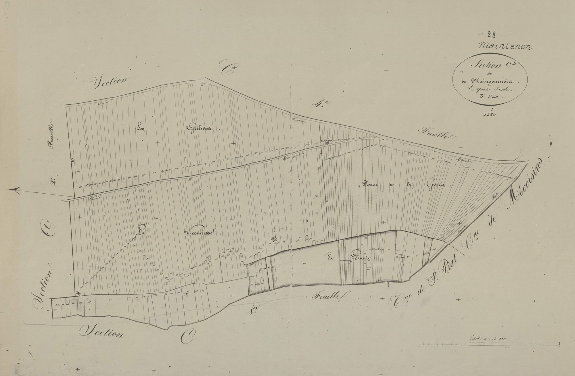 Section C, Maingournois, feuille 3.