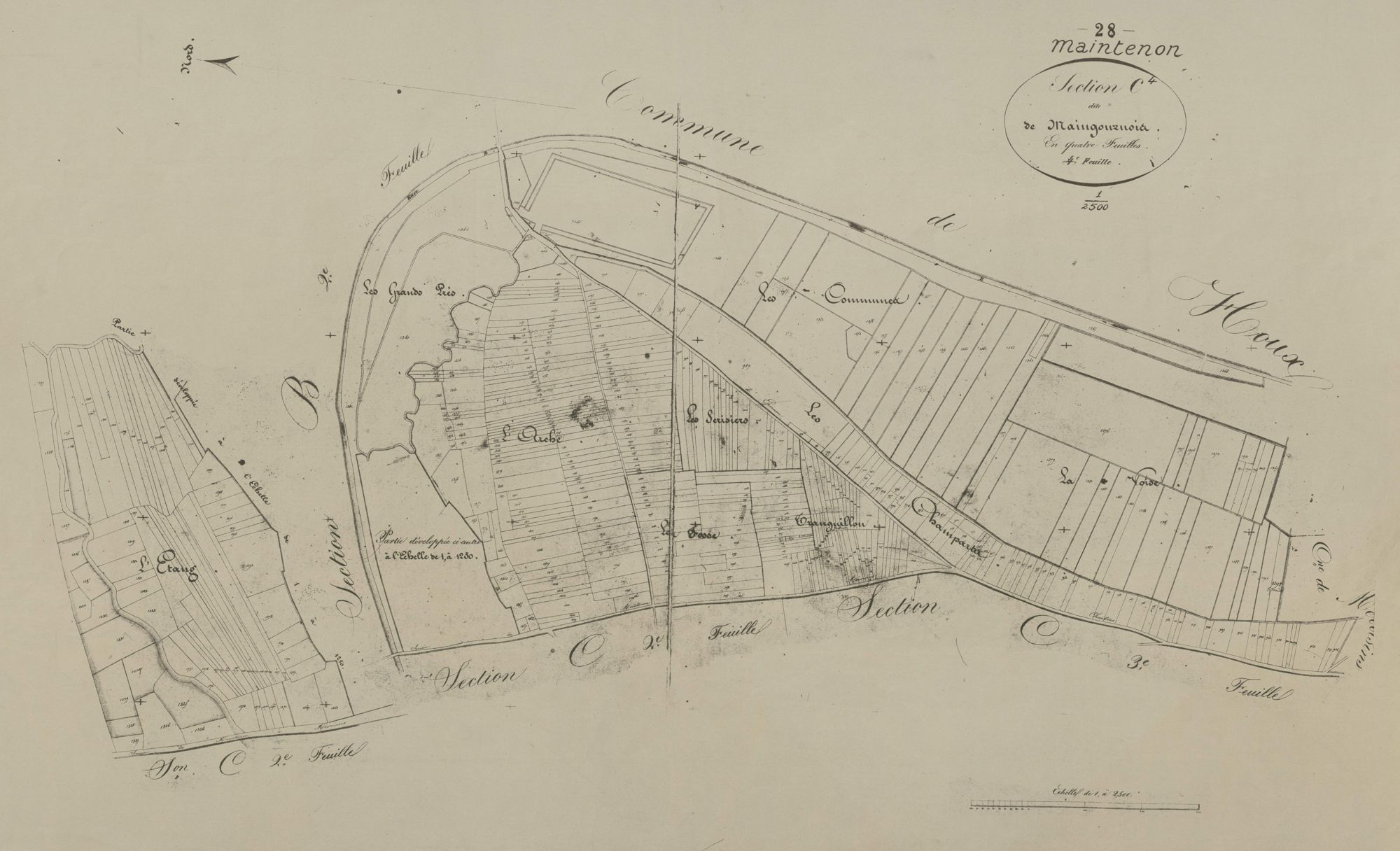 Section C, Maingournois, feuille 4.
