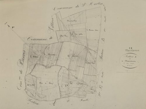 Section A, Maintenon, feuille 1.