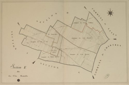 Section E, les Clos Renaults, en une feuille.