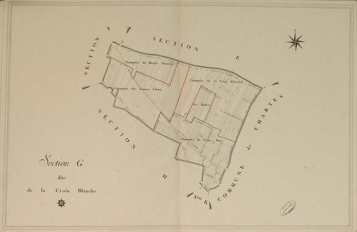 Section G, la Croix Blanche, en une feuille.