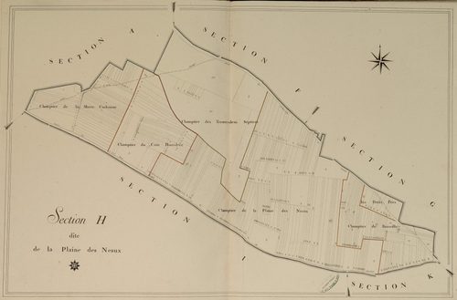 Section H, la Plaine des Neaux, en une feuille.