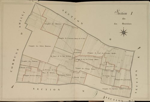 Section I, les Hautaines, en une feuille.