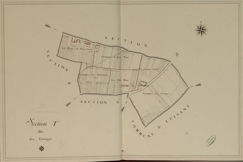 Section T, les Granges, en une feuille.