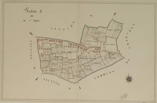 Section L, l'Eglise, en une feuille.