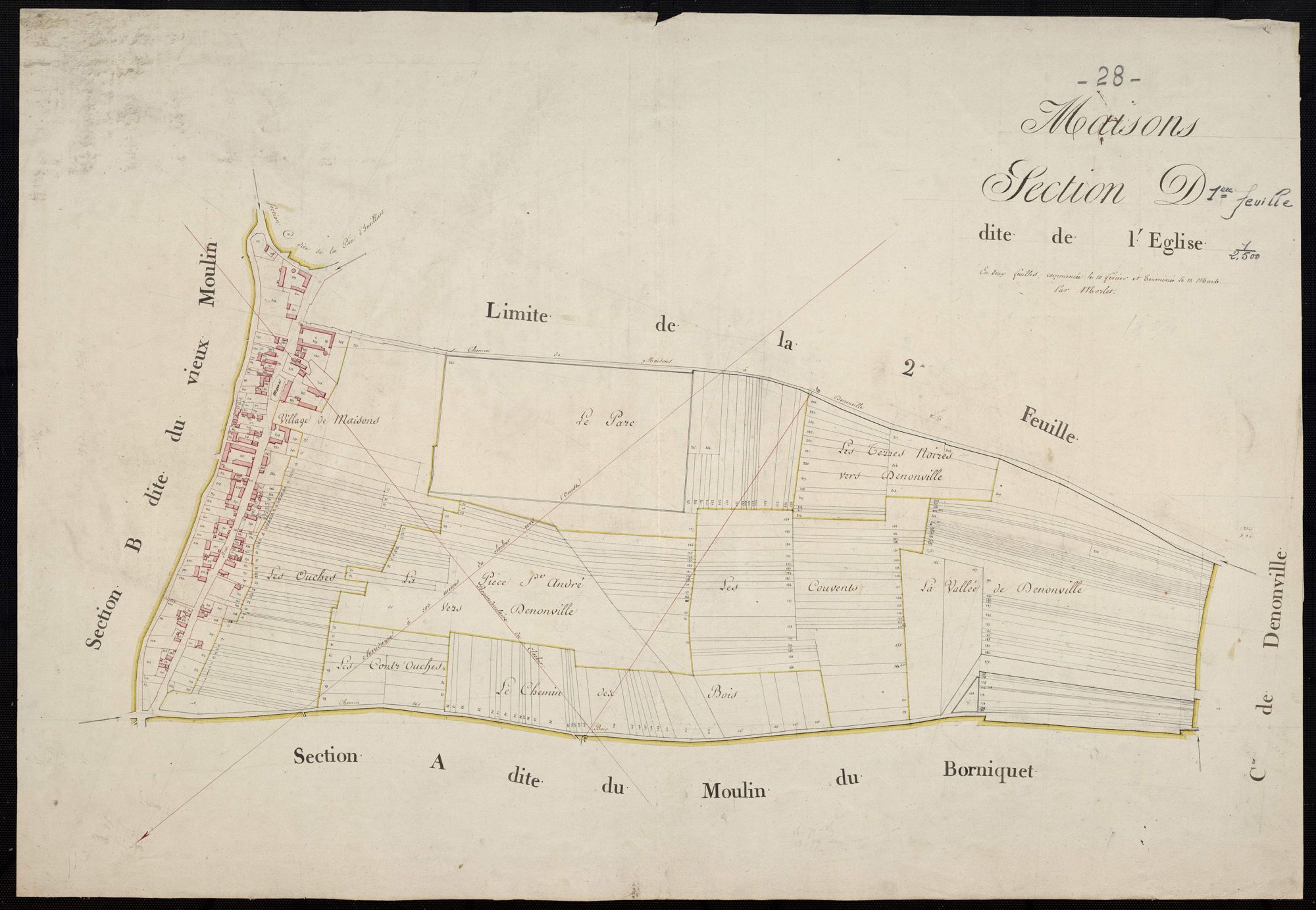 Section D, l'Eglise, feuille 1.