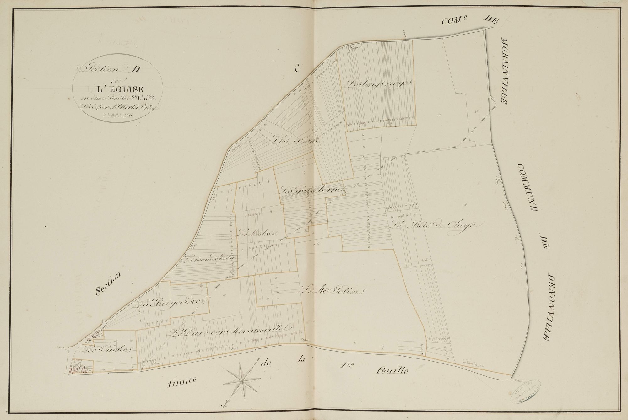 Section D, l'Eglise, feuille 2.