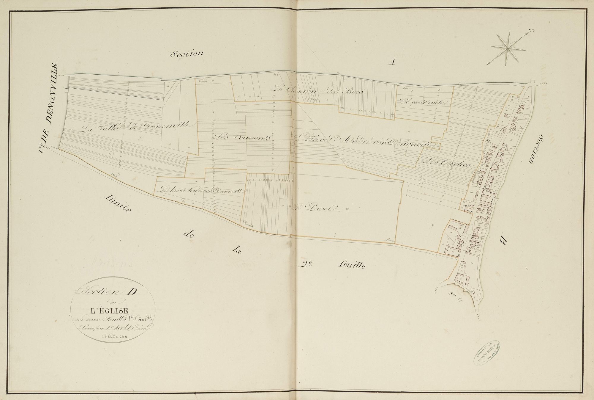 Section D, l'Eglise, feuille 1.