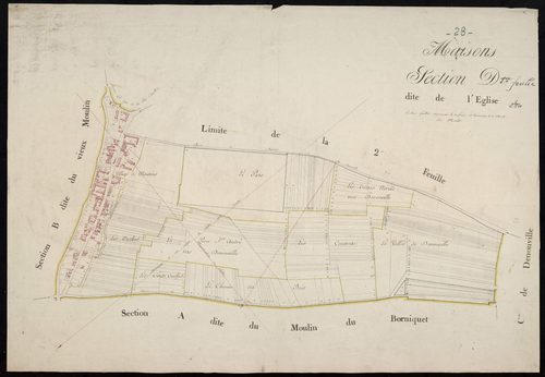 Section D, l'Eglise, feuille 1.