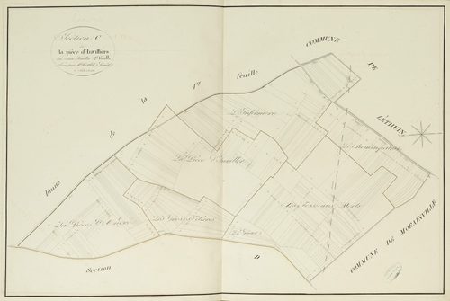 Section C, la Pièce d'Invilliers, feuille 2.