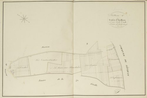Section C, la Pièce d'Invilliers, feuille 1.
