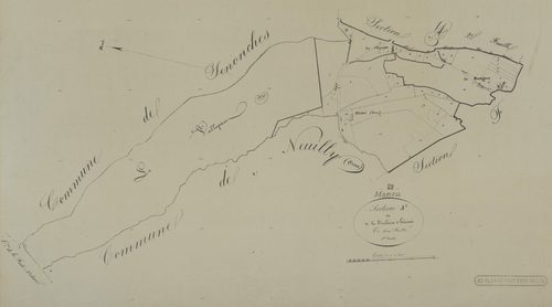 Section A, la Tuilerie d'Hérissé, feuille 1.