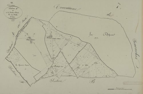 Section A, la Tuilerie d'Hérissé, feuille 2.