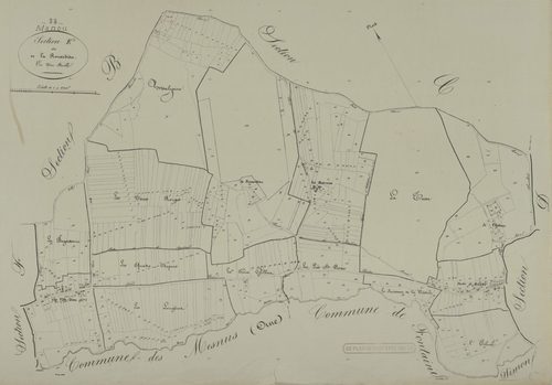 Section E, la Renardière, en une feuille.