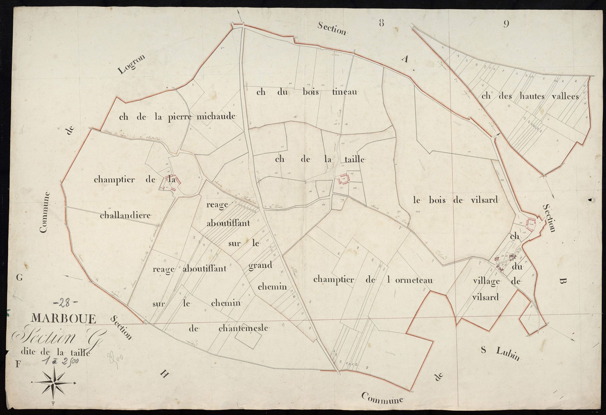 Section G, la Taille.