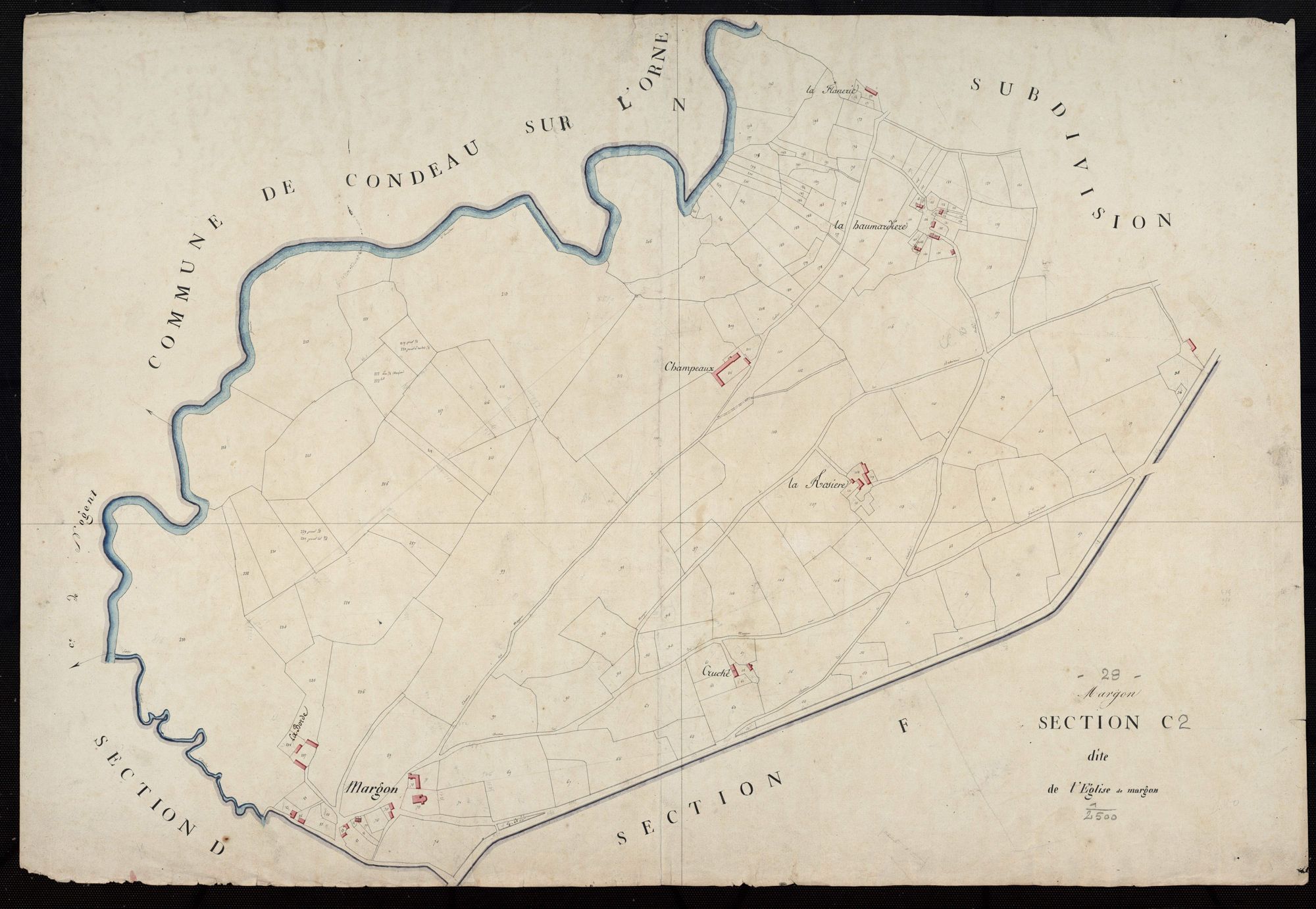 Section C, l'Eglise, feuille 2.