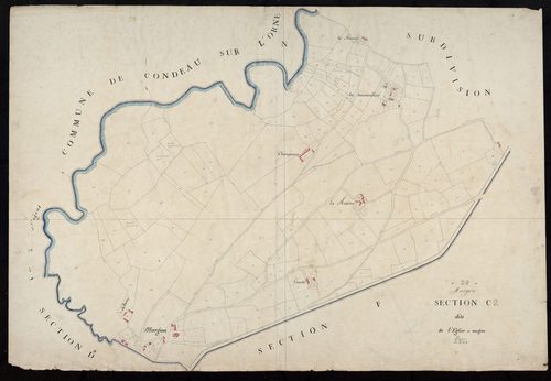 Section C, l'Eglise, feuille 2.