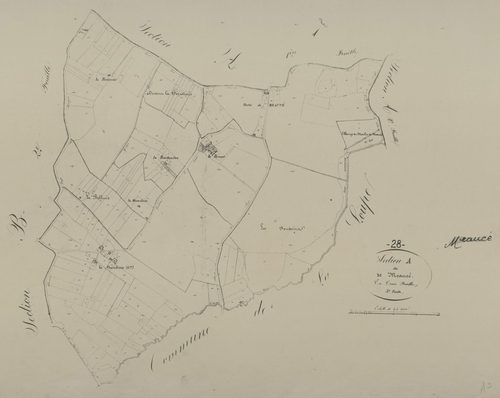 Section A, Meaucé, feuille 3.