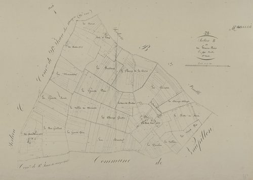 Section B, le Haut-Bois, feuille 1.