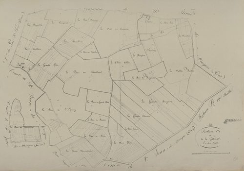 Section C, la Gâtine, feuille 1.