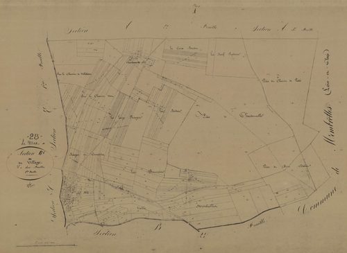 Section B, le Village, feuille 1.