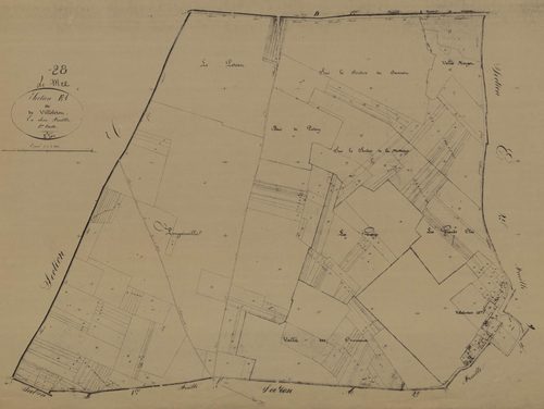 Section E, Villebéton, feuille 1.