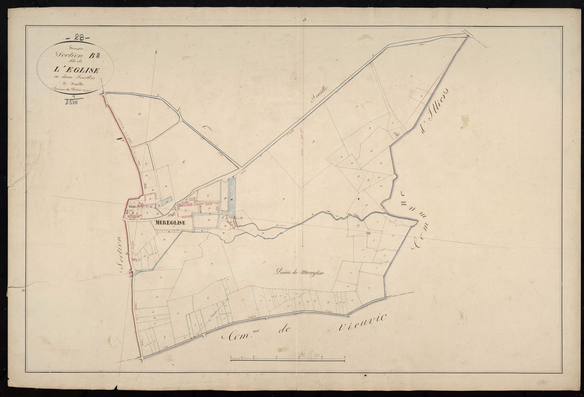 Section B, l'Eglise, feuille 2.